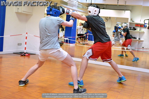 2019-05-29 Milano - pound4pound boxe gym 1655 Giulio Cielo vs Michele Mainoli